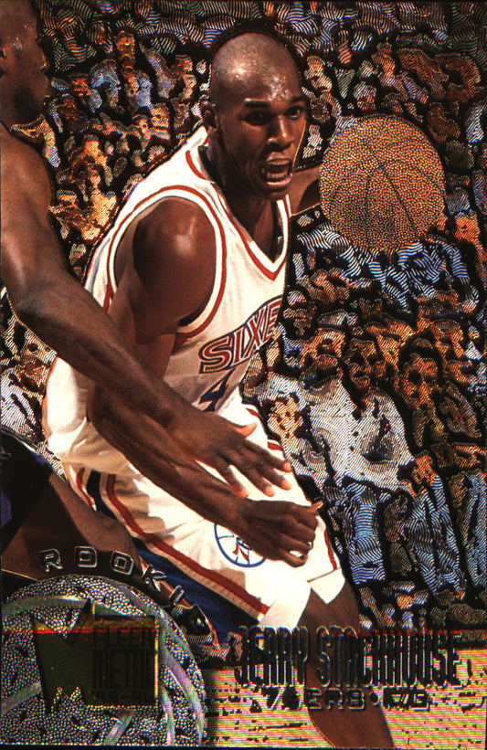 1995-96 Metal #179 Jerry Stackhouse Rookie Rookie - Veteran Sports Cards FL