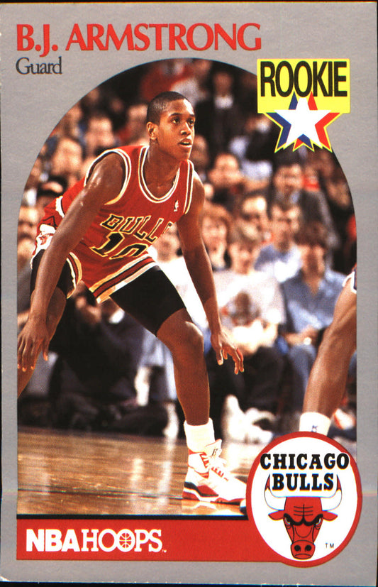 1990-91 Hoops #60 B.J. Armstrong Rookie RC - Veteran Sports Cards FL