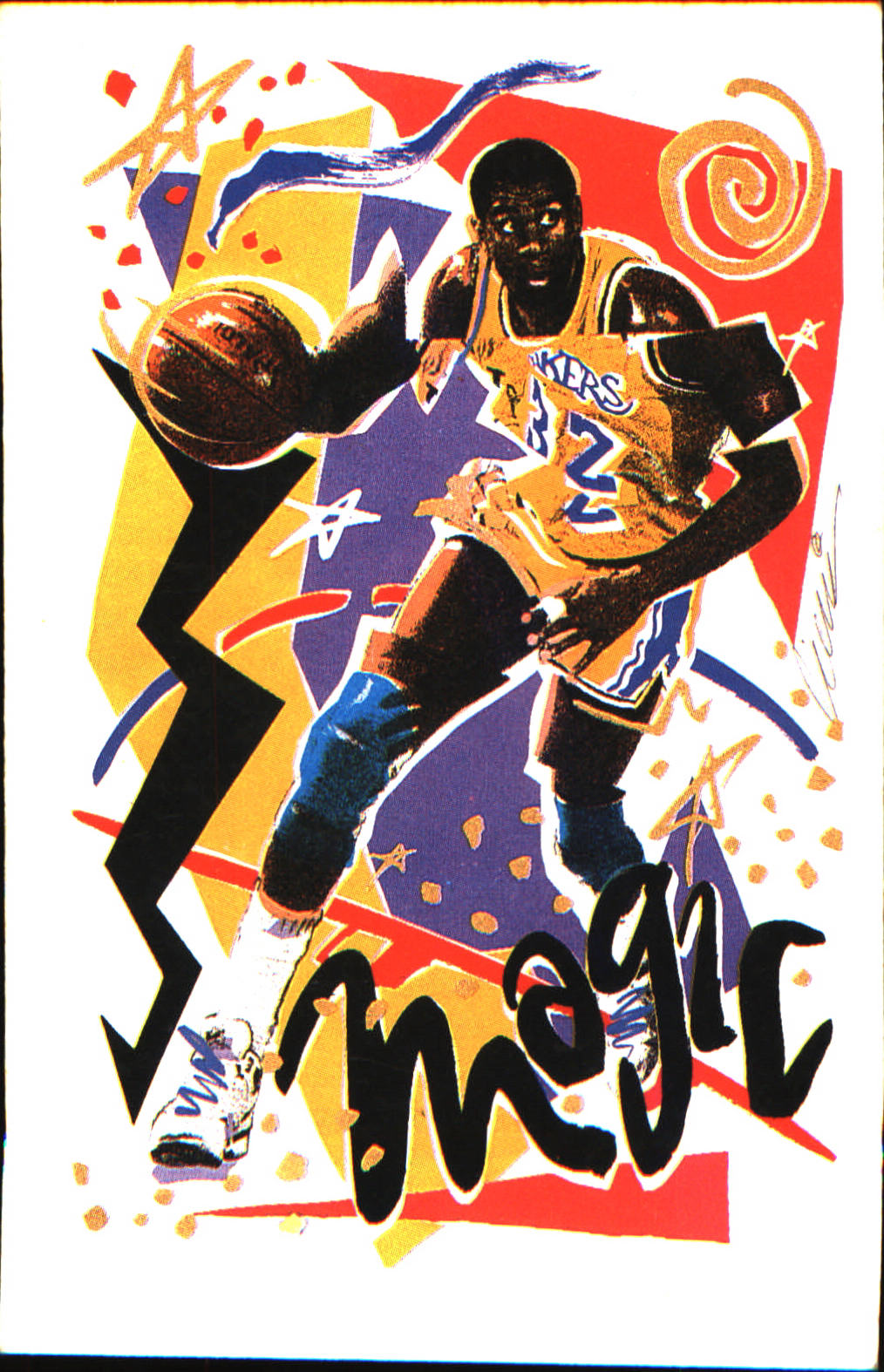 1990-91 Hoops #367 Magic Johnson - Veteran Sports Cards FL