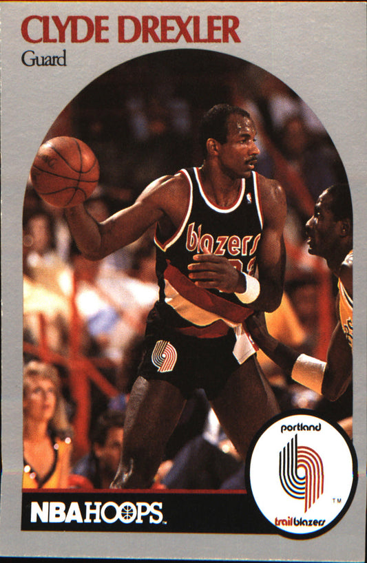 1990-91 Hoops #245 Clyde Drexler - Veteran Sports Cards FL