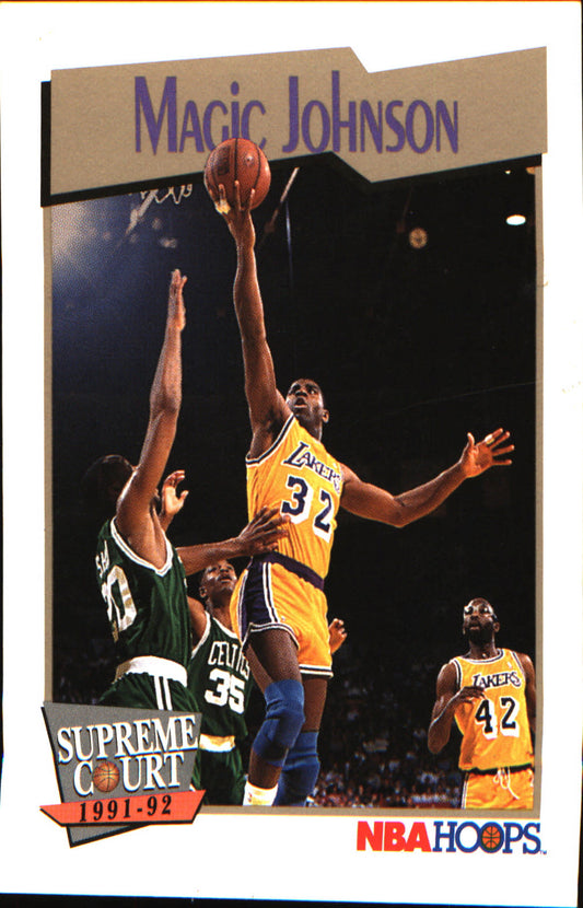 1991-92 Hoops #473 Magic Johnson - Veteran Sports Cards FL
