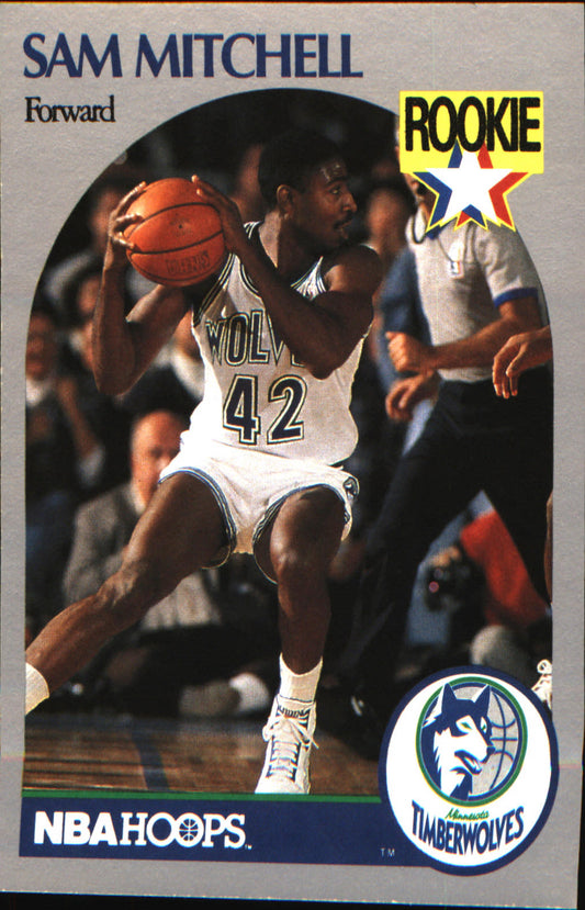 1990-91 Hoops #188 Sam Mitchell Rookie RC - Veteran Sports Cards FL