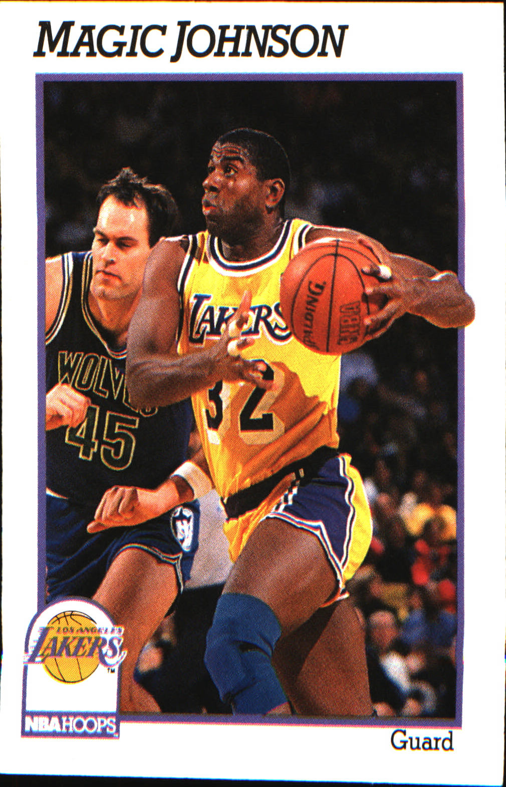1991-92 Hoops #101 Magic Johnson - Veteran Sports Cards FL