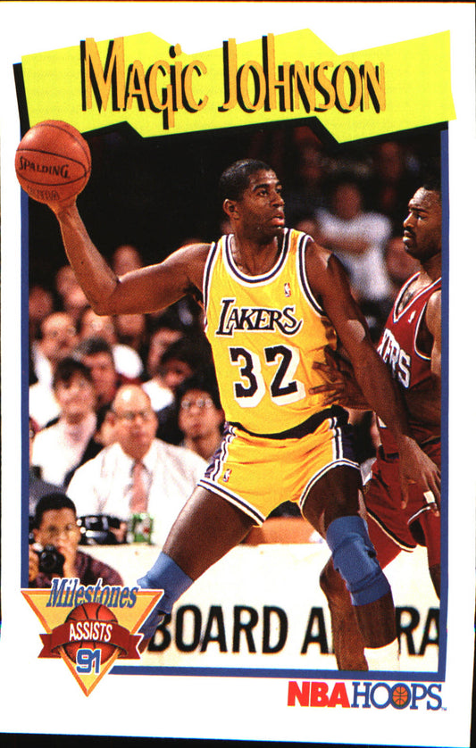 1991-92 Hoops #316 Magic Johnson - Veteran Sports Cards FL