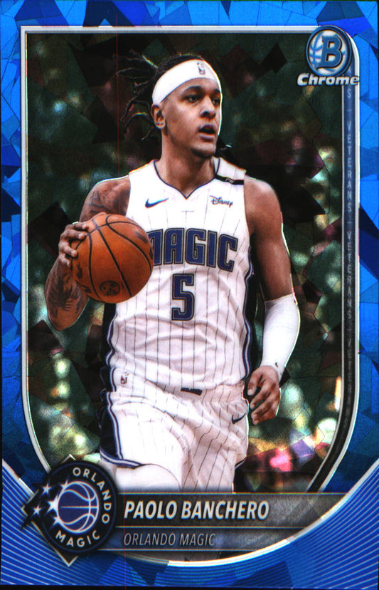 2025-26 Bowman Sapphire Blue Color Match Chrome #BCV-94 Paolo Banchero - Veteran Sports Cards FL