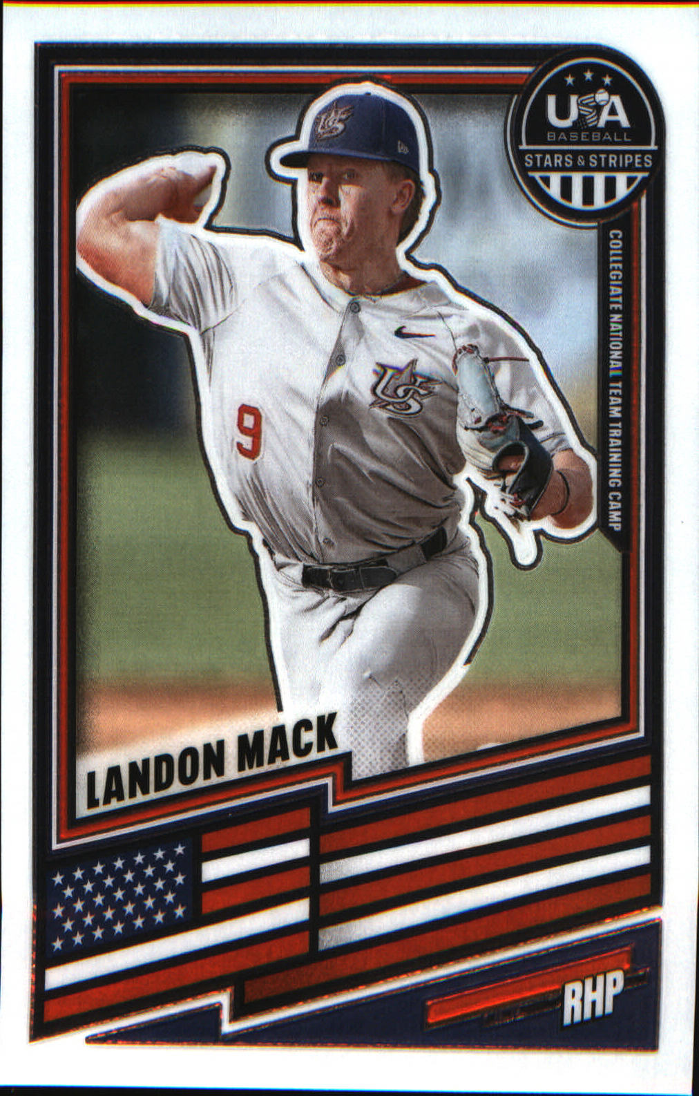 2026 Panini Stars & Stripes Prizm USA baseball #112 Landon Mack - Veteran Sports Cards FL