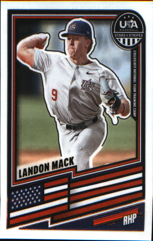 2026 Panini Stars & Stripes Prizm USA baseball #112 Landon Mack - Veteran Sports Cards FL