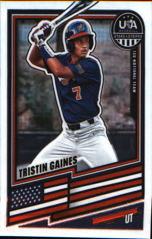 2026 Panini Stars & Stripes Prizm USA baseball #194 Tristin Gaines - Veteran Sports Cards FL
