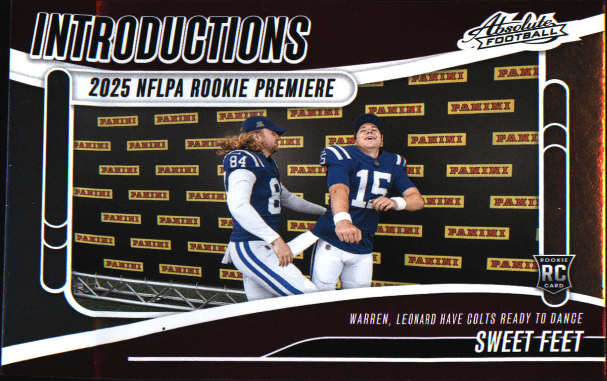 2025 Panini Absolute Introductions #I-TWN Sweet Feet - Veteran Sports Cards FL