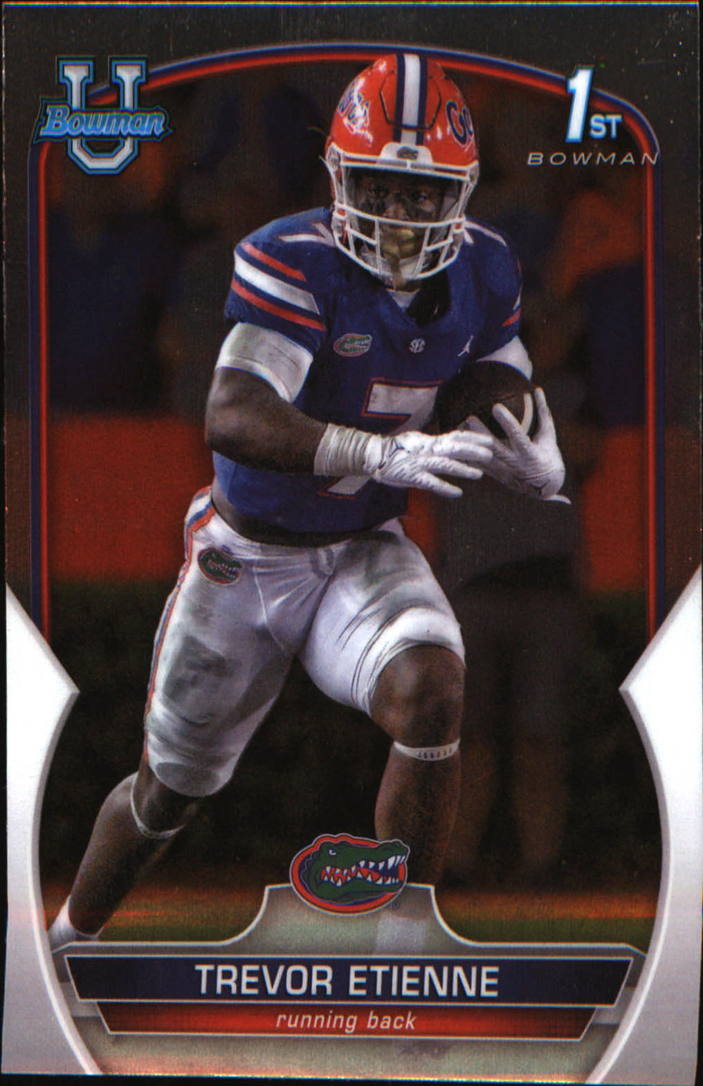 2022 Bowman University Chrome #69 Trevor Etienne - Veteran Sports Cards FL