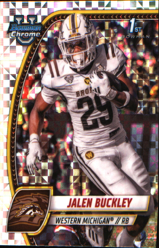 2024 Bowman University Chrome X-Fractor #86 Jalen Buckley - Veteran Sports Cards FL