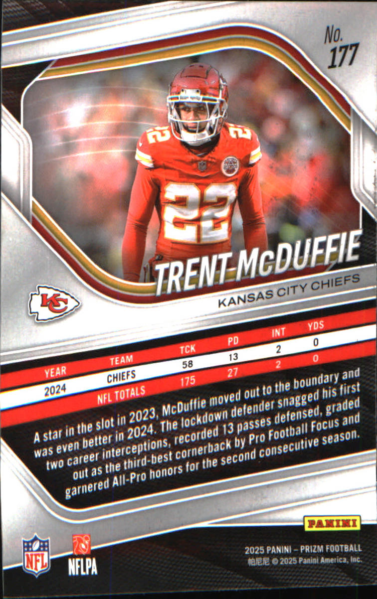 2025 Panini Prizm #177 Trent McDuffie - Veteran Sports Cards FL