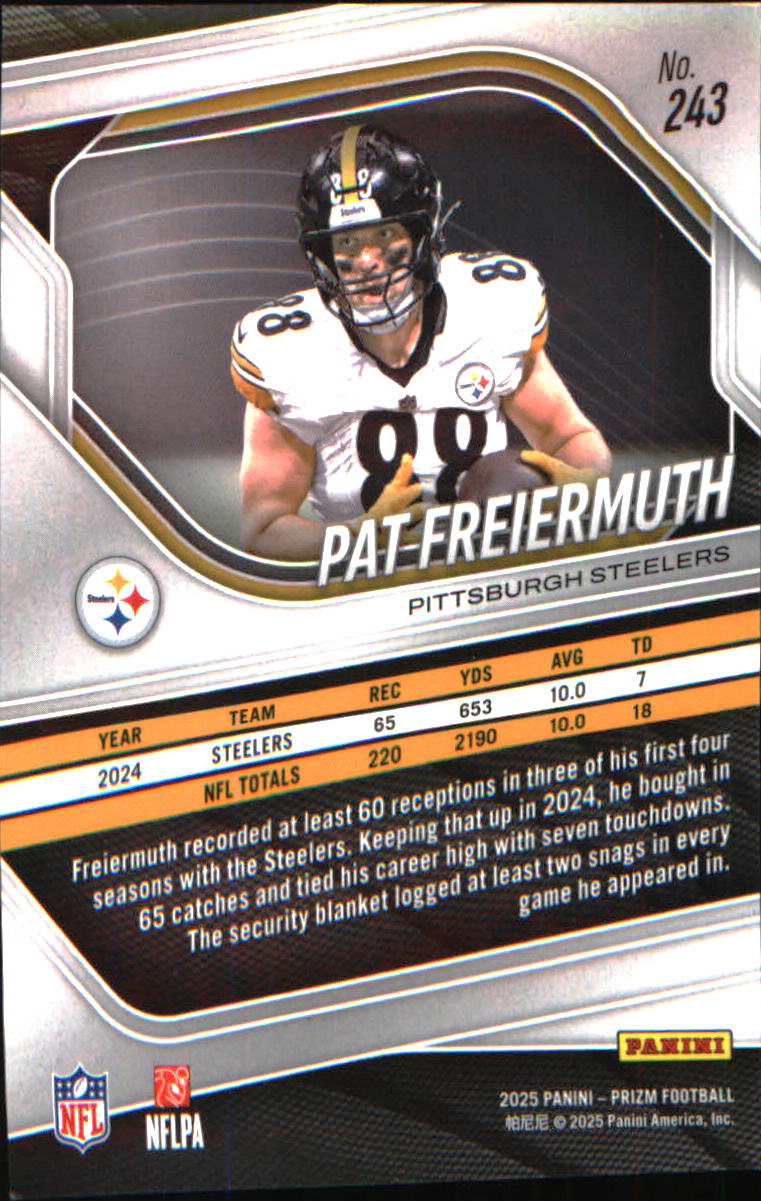 2025 Panini Prizm #243 Pat Freiermuth - Veteran Sports Cards FL