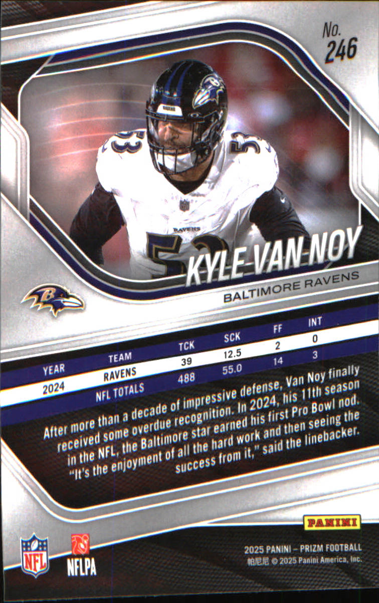 2025 Panini Prizm #246 Kyle Van Noy - Veteran Sports Cards FL