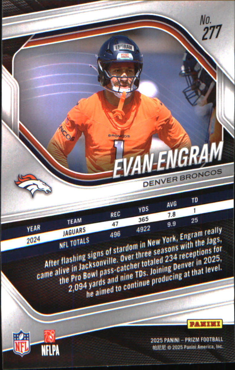2025 Panini Prizm #277 Evan Engram - Veteran Sports Cards FL