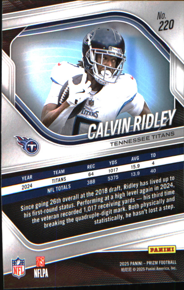2025 Panini Prizm #220 Calvin Ridley - Veteran Sports Cards FL
