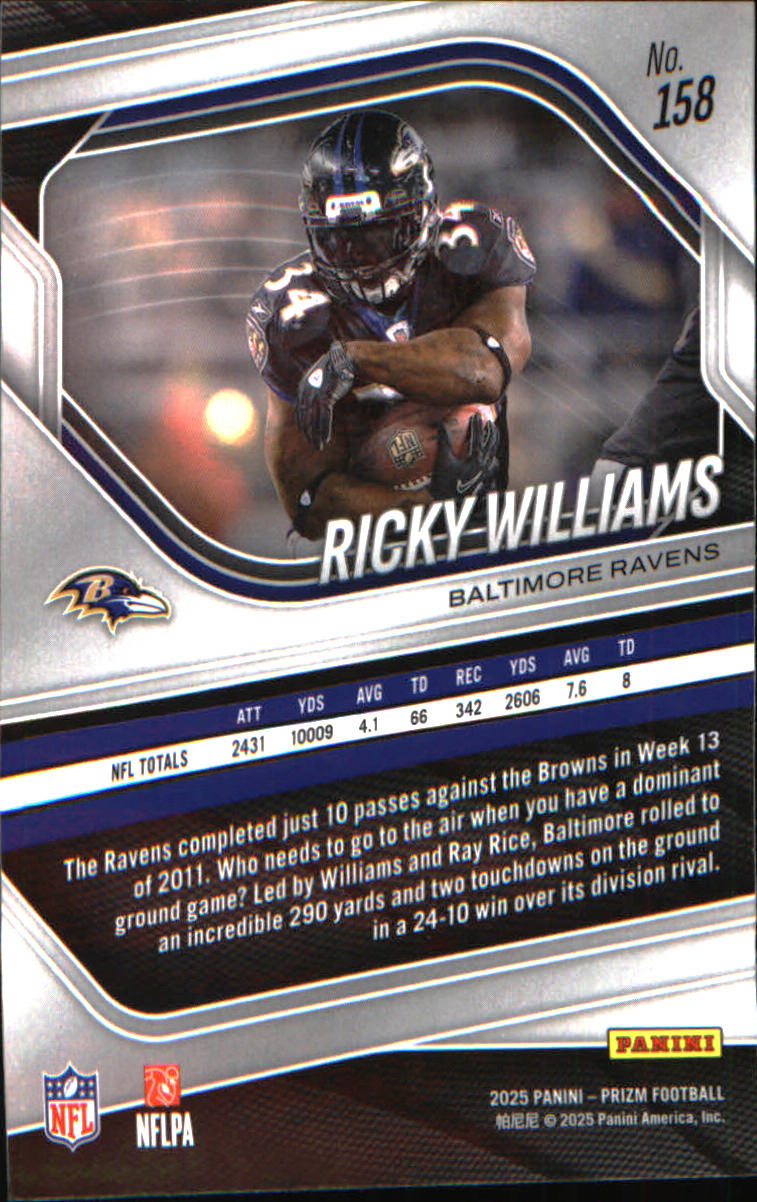 2025 Panini Prizm #158 Ricky Williams - Veteran Sports Cards FL