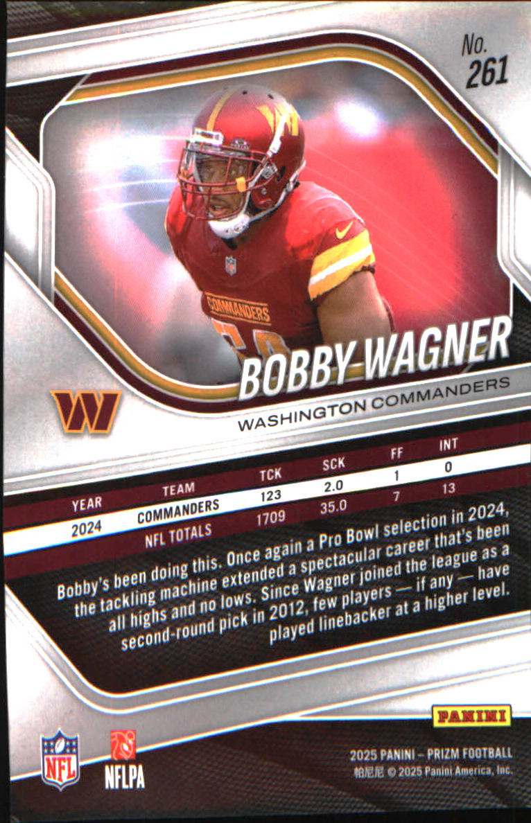 2025 Panini Prizm #261 Bobby Wagner - Veteran Sports Cards FL