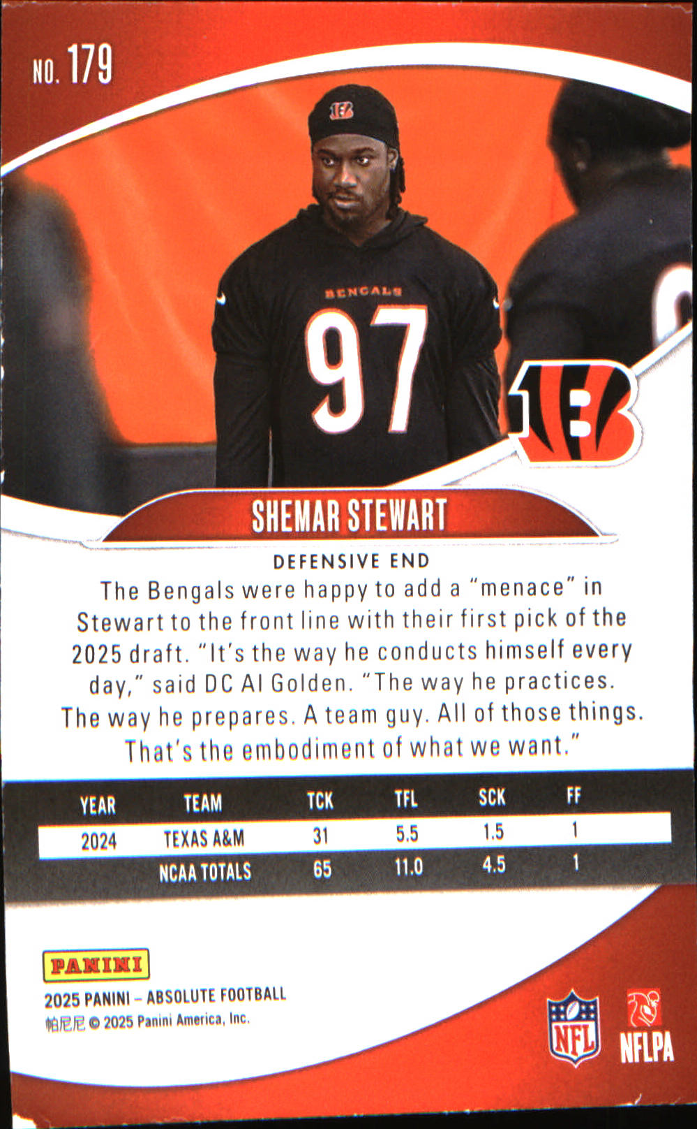 2025 Panini Absolute #179 Countdown Calendar Shemar Stewart, Rookie - Veteran Sports Cards FL