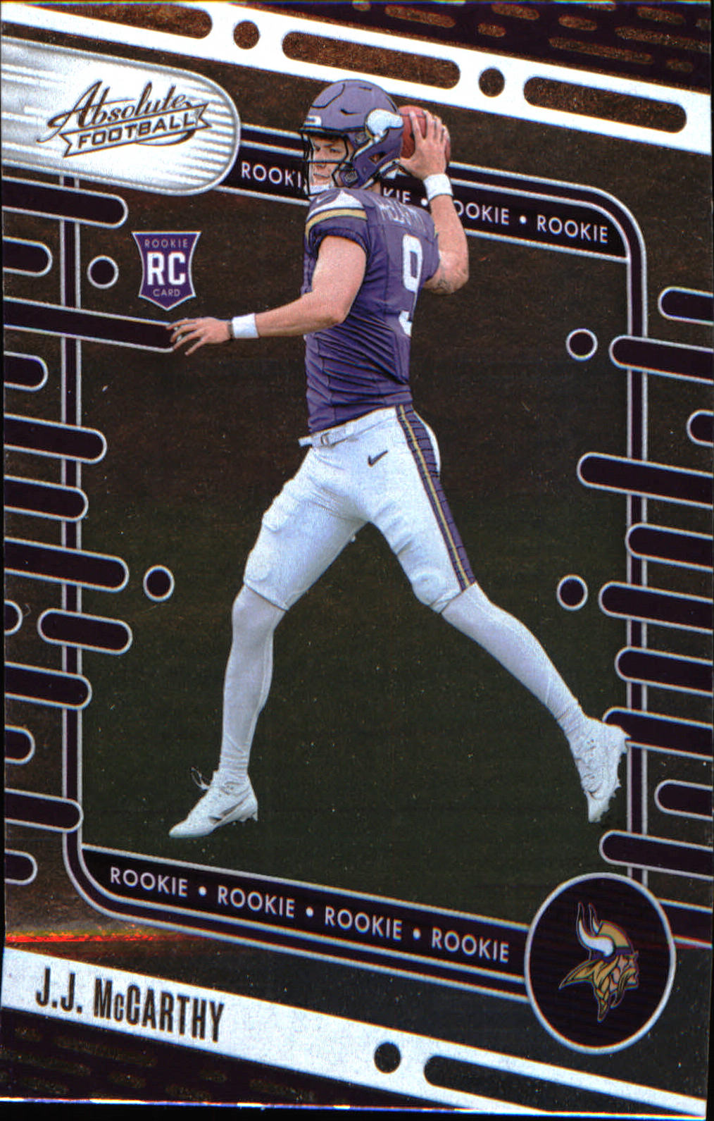 2024 Panini Absolute Retail #110 J.J. McCarthy Rookie Rookie - Veteran Sports Cards FL