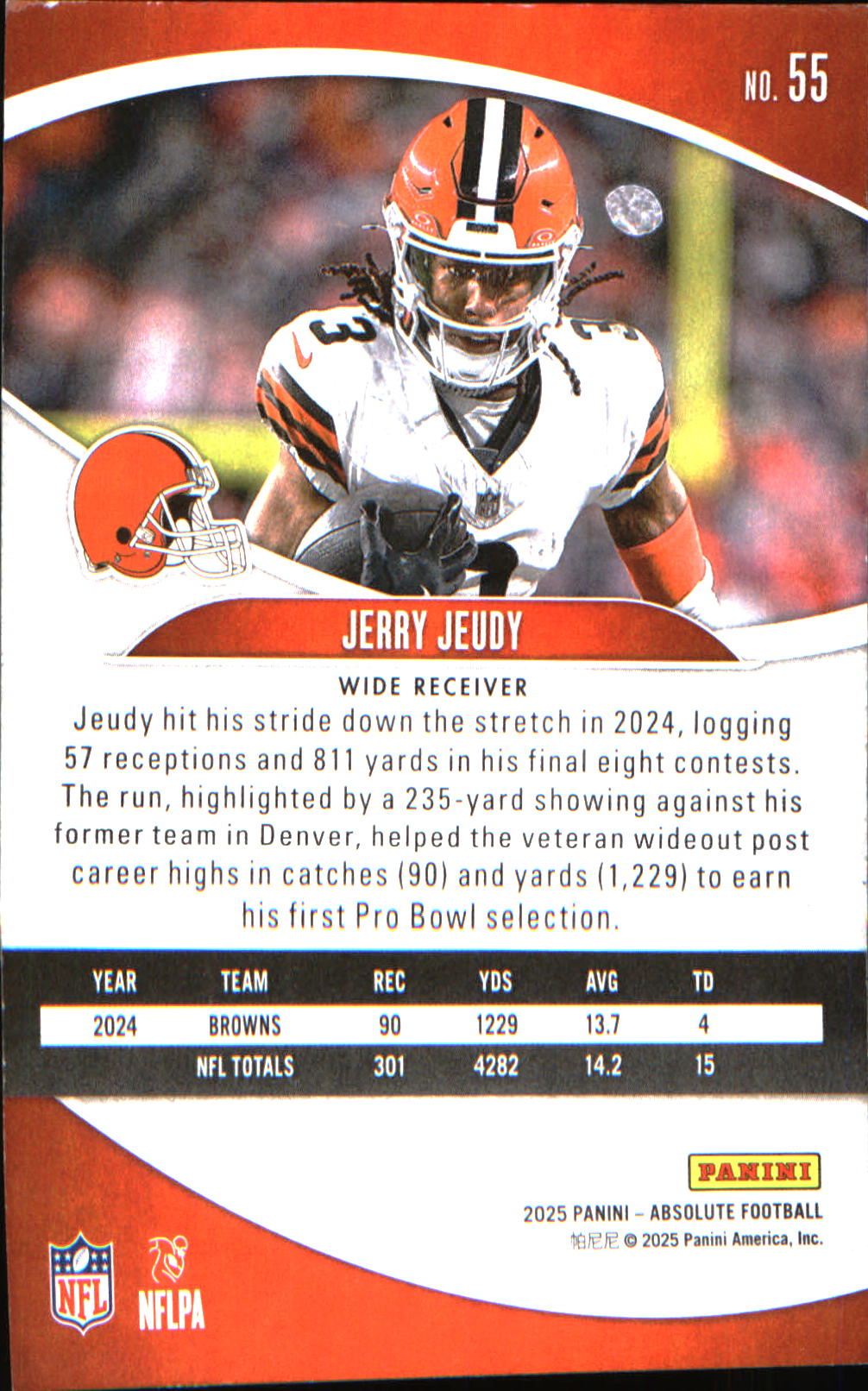 2025 Panini Absolute Retail #55 Jerry Jeudy - Veteran Sports Cards FL