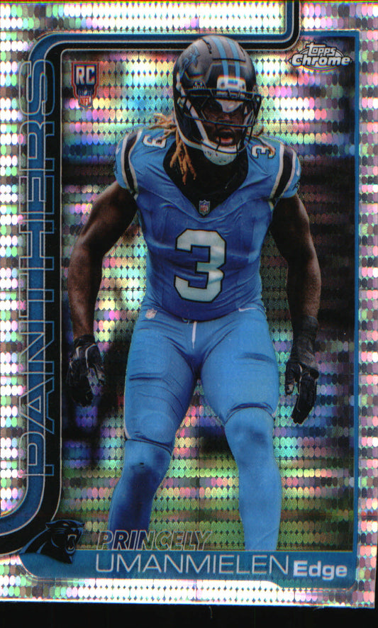 2025 Topps Chrome Pulsar Refractor #377 Princely Umanmielen Rookie Rookie - Veteran Sports Cards FL
