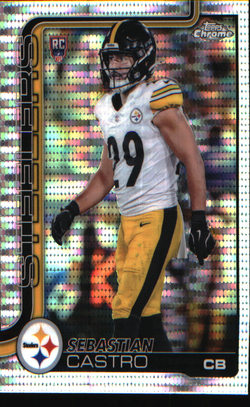 2025 Topps Chrome Pulsar Refractor #370 Sebastian Castro Rookie Rookie - Veteran Sports Cards FL