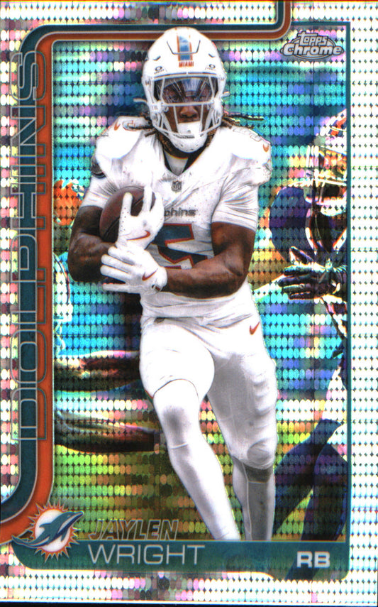 2025 Topps Chrome Pulsar Refractor #190 Jaylen Wright - Veteran Sports Cards FL