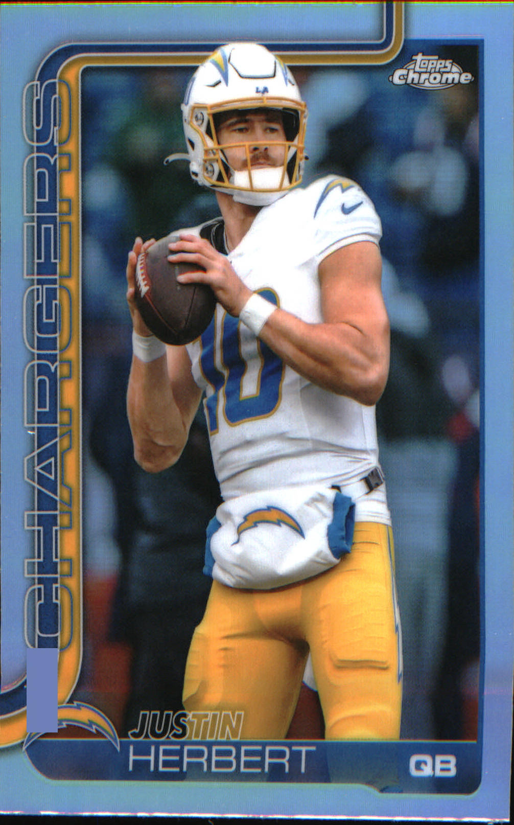 2025 Topps Chrome Refractor #158 Justin Herbert - Veteran Sports Cards FL