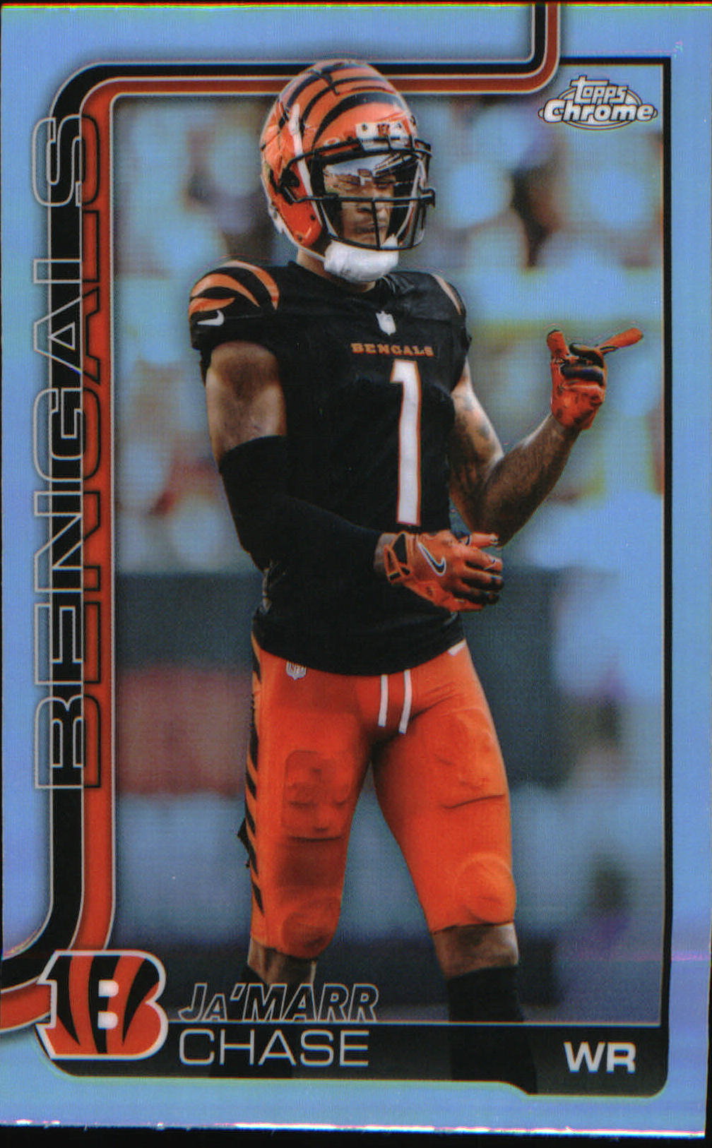 2025 Topps Chrome Refractor #58 Ja'Marr Chase - Veteran Sports Cards FL