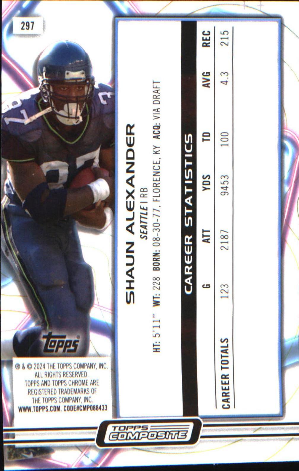 2023 Topps Composite #297 Shaun Alexander - Veteran Sports Cards FL