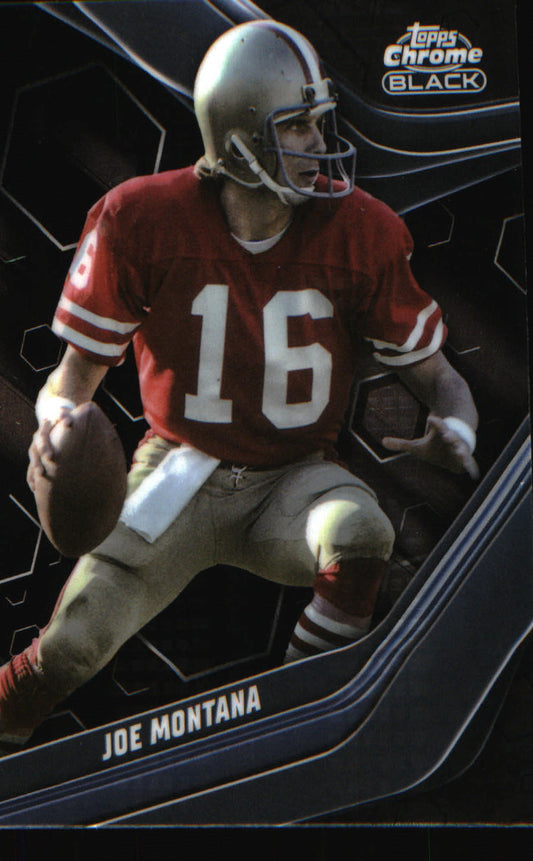 2023 Topps Composite Topps Chrome Black #145 Joe Montana - Veteran Sports Cards FL