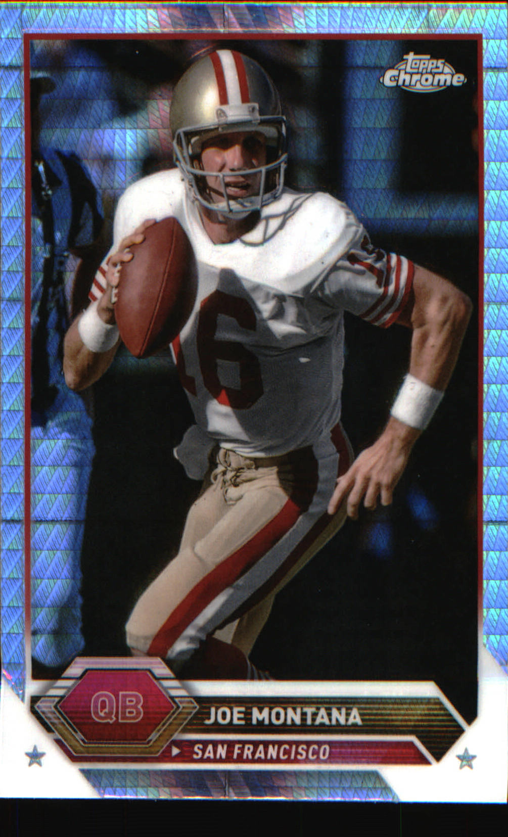 2023 Topps Composite Topps Chrome Prism Refractor #16 Joe Montana - Veteran Sports Cards FL
