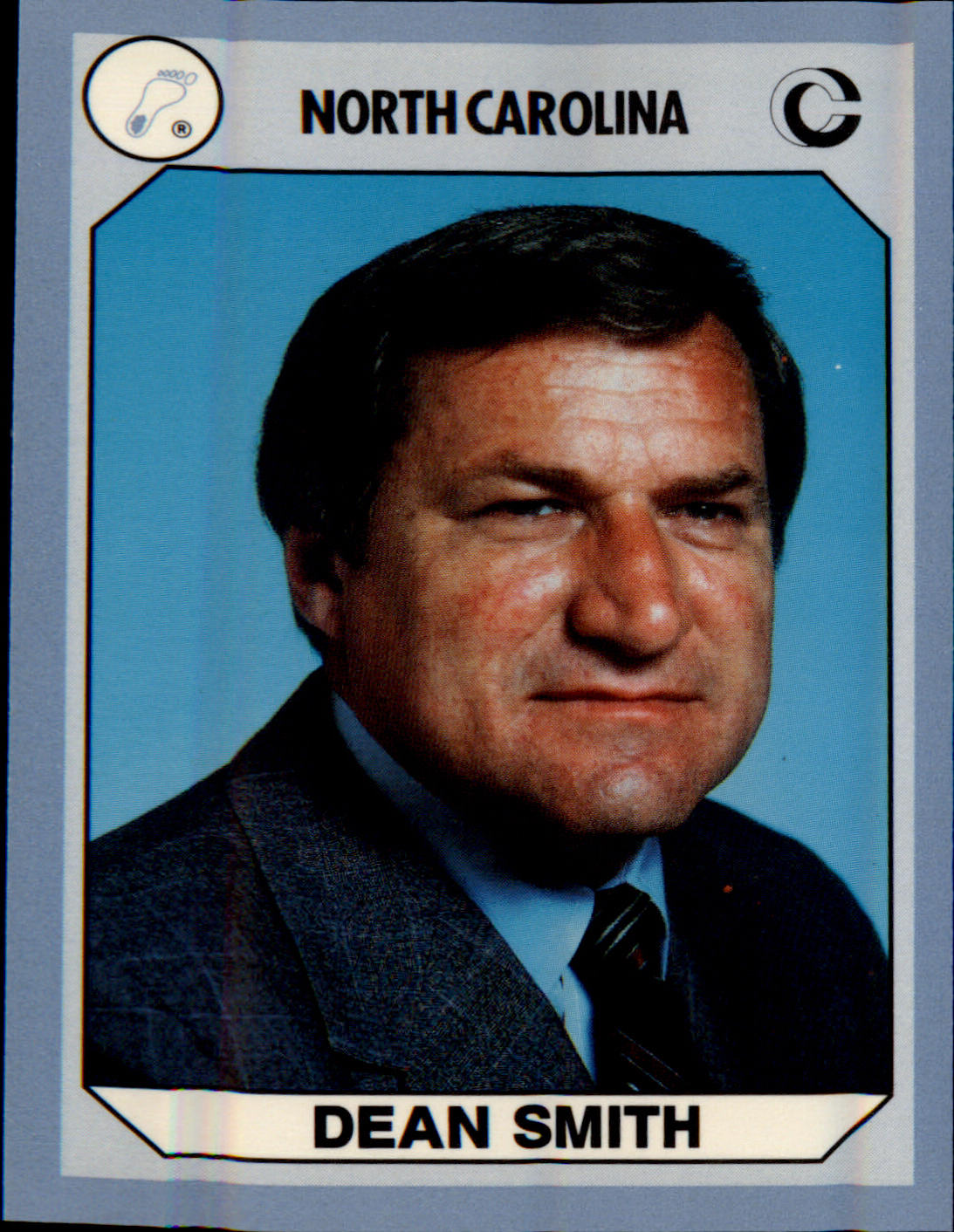 1990-91 Collegiate Collection North Carolina Tar Heels #52 Dean Smith - Veteran Sports Cards FL