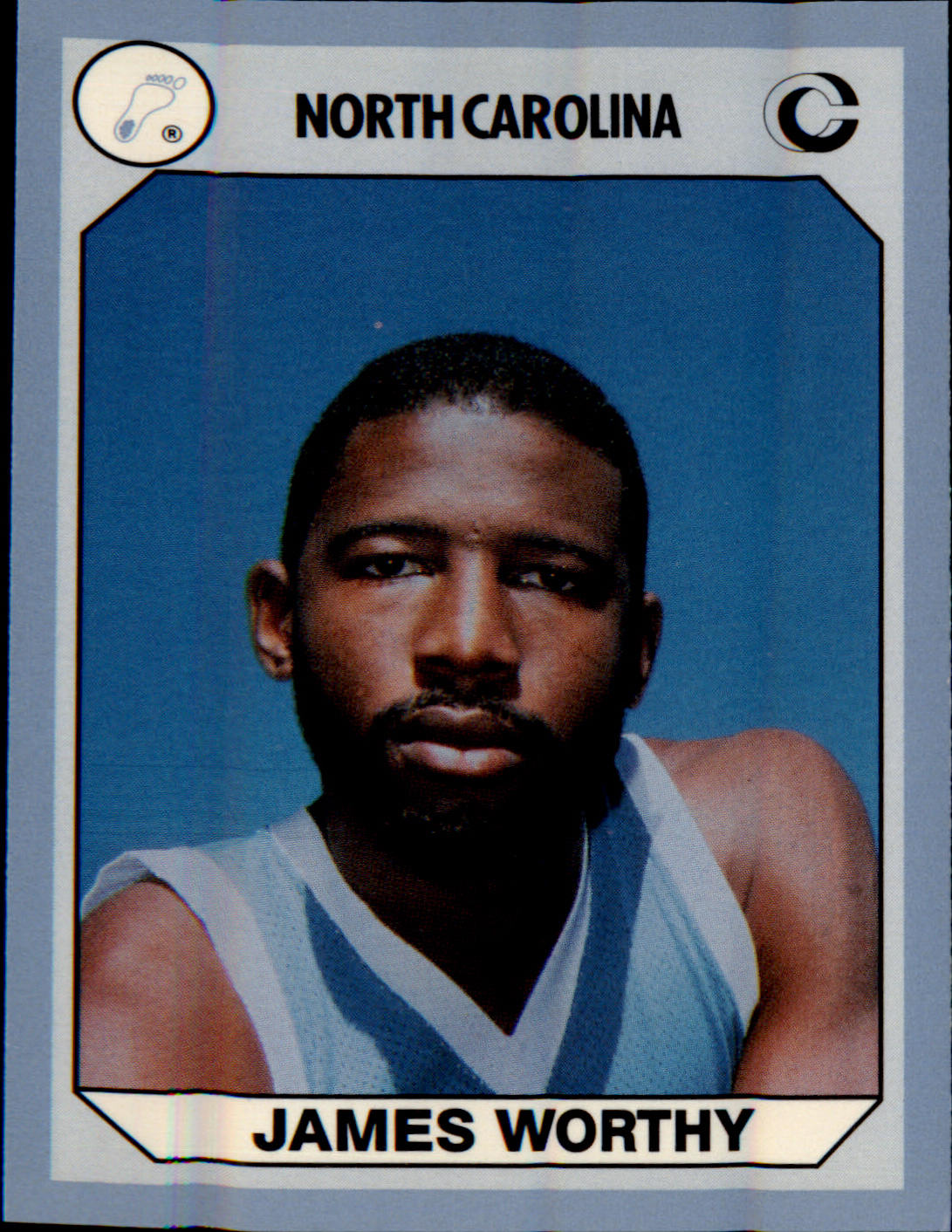1990-91 Collegiate Collection North Carolina Tar Heels #78 James Worthy - Veteran Sports Cards FL