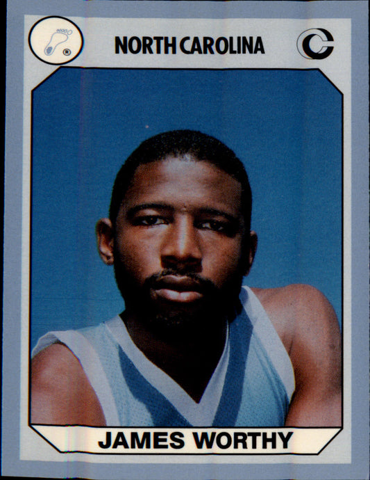 1990-91 Collegiate Collection North Carolina Tar Heels #78 James Worthy - Veteran Sports Cards FL