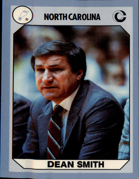 1990-91 Collegiate Collection North Carolina Tar Heels #27 Dean Smith - Veteran Sports Cards FL