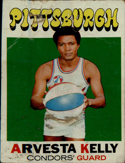 1971-72 Topps #228 Arvesta Kelly Rookie Rookie - Veteran Sports Cards FL