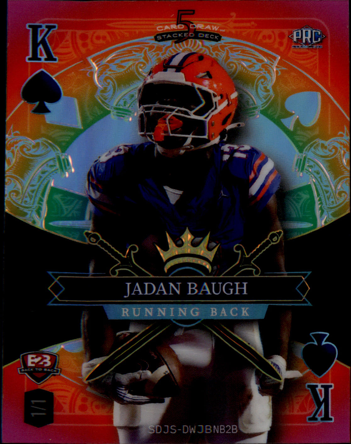 2026 Wild Card 5 Card Draw - #SDJS-DWJBNB2B Dallas Wilson / Jadan Baugh SN #1/1 - Veteran Sports Cards FL