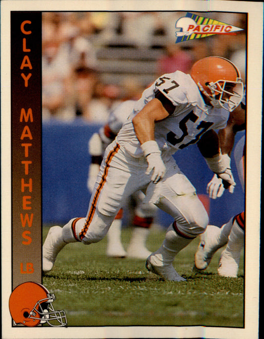 1992 Pacific #60 Clay Matthews - Veteran Sports Cards FL