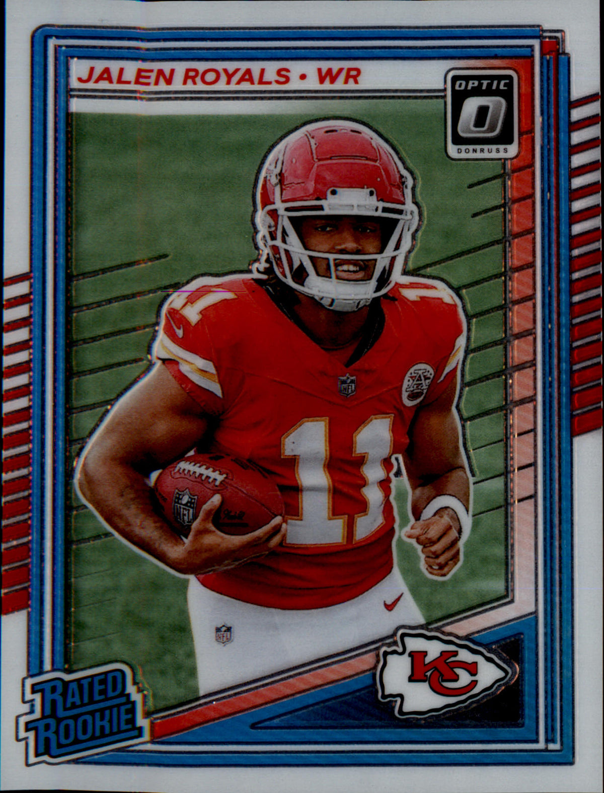 2025 Donruss Optic #251 Jalen Royals Rookie Rookie - Veteran Sports Cards FL