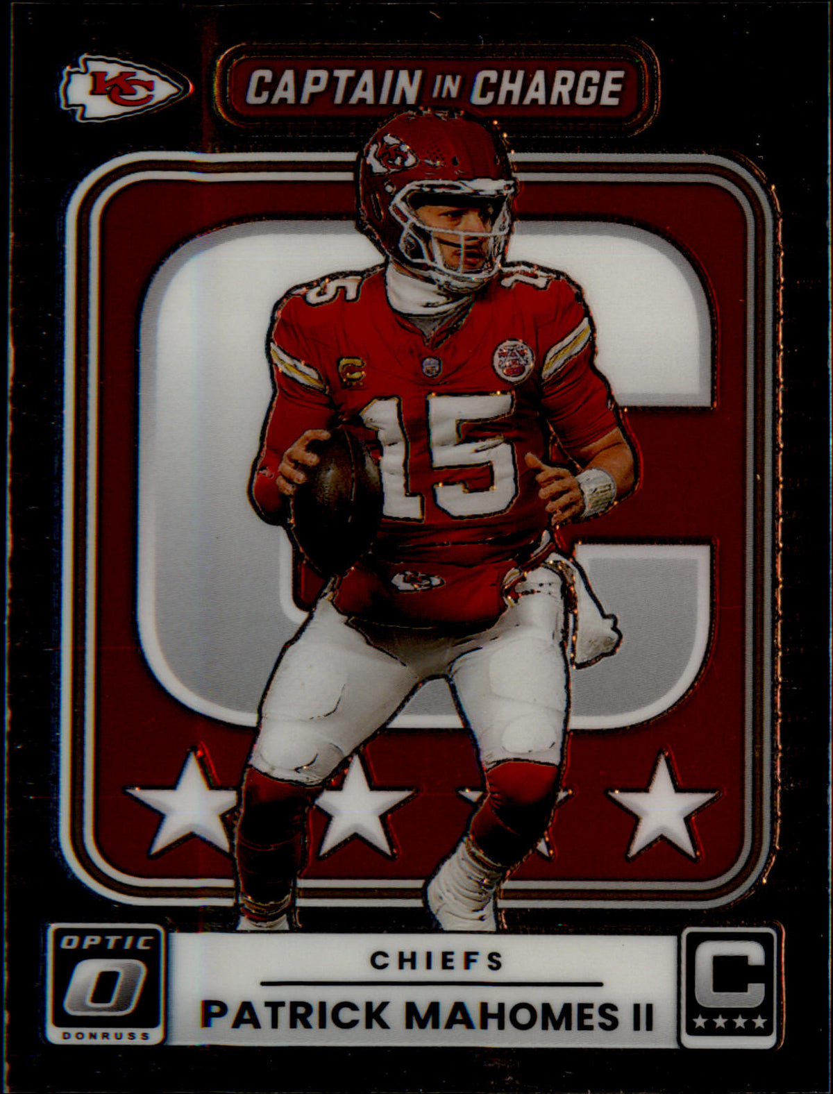 2025 Donruss Optic Captain in Charge #6 Patrick Mahomes II - Veteran Sports Cards FL