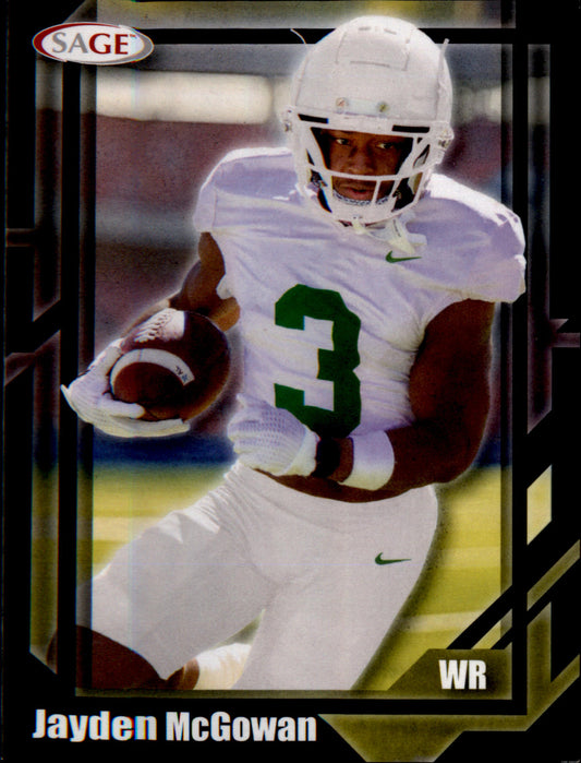 2026 SAGE Blue #46 Jayden McGowan - Veteran Sports Cards FL
