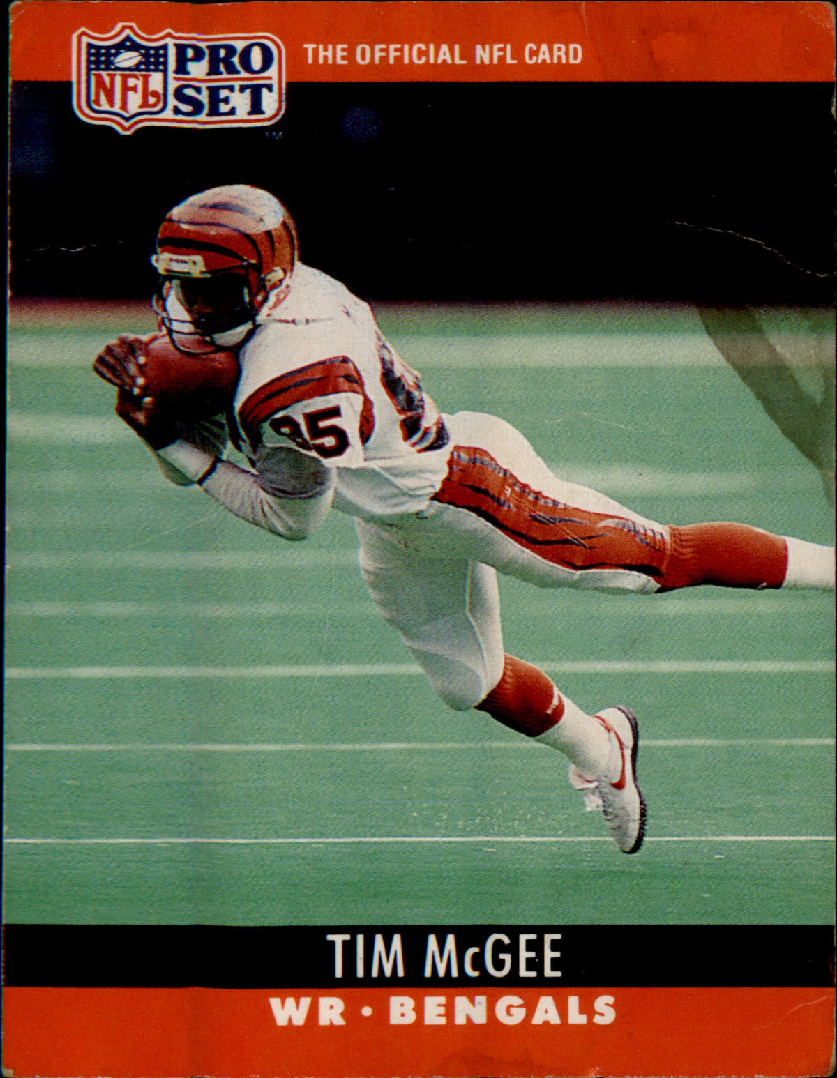 1990 Pro Set FACT Cincinnati #64 Tim McGee - Veteran Sports Cards FL