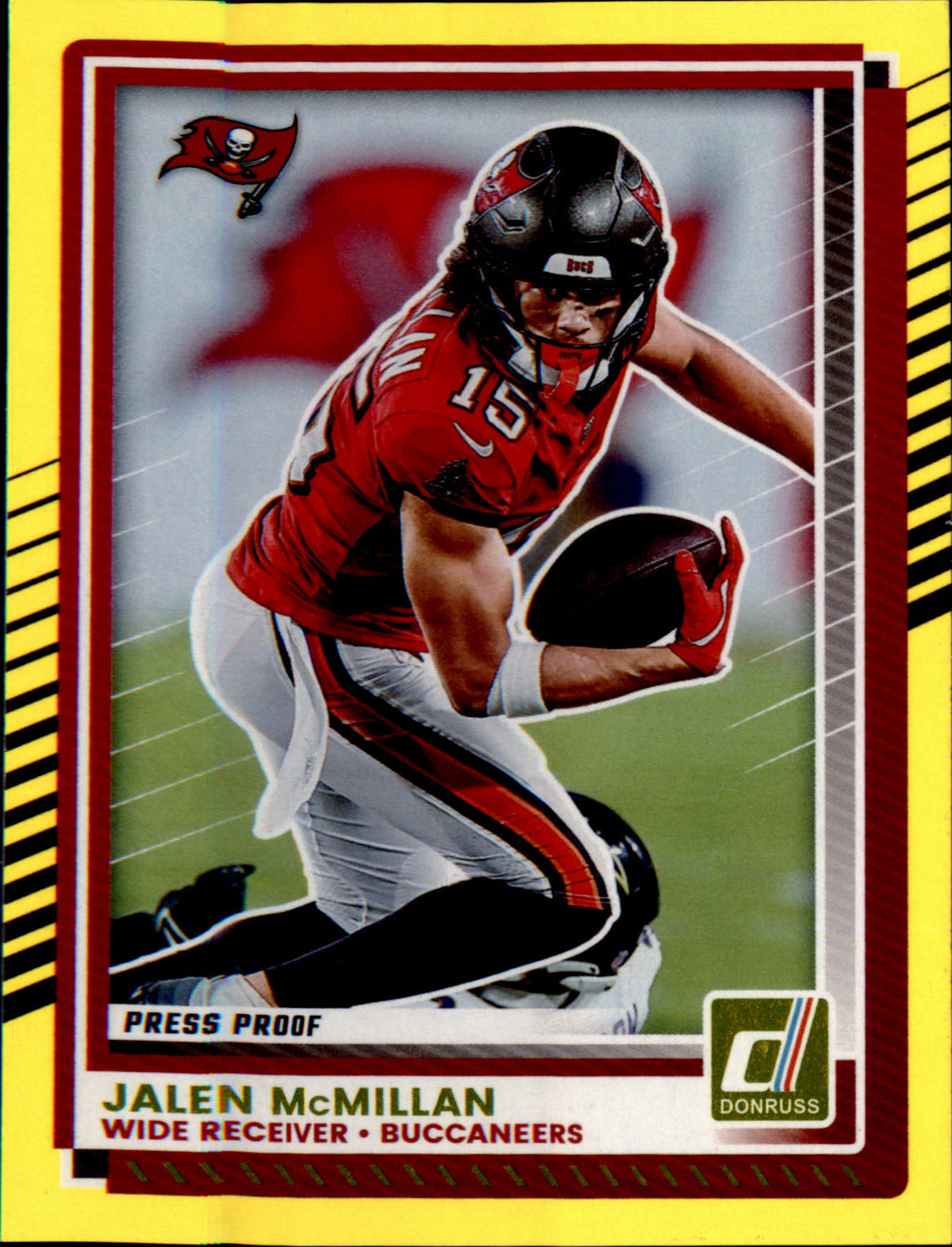 2025 Donruss Press Proofs Yellow #224 Jalen McMillan - Veteran Sports Cards FL