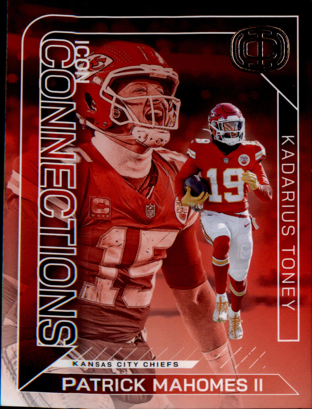 Patrick Mahomes Kadarius Toney #IC-13 2025 Panini Icon Collection Mahomes Chiefs - Veteran Sports Cards FL