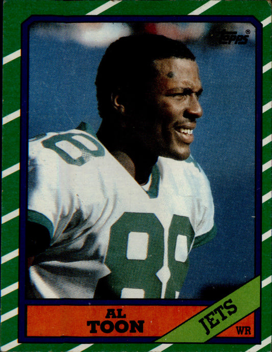 1986 Topps #101b Al Toon Rookie Rookie - Veteran Sports Cards FL
