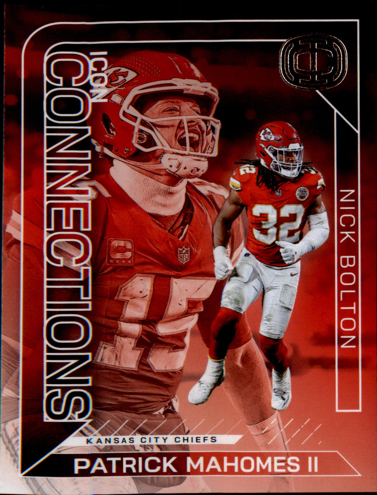 2025 Panini Authentically Mahomes Icon Connections IC-23 Nick Bolton - Veteran Sports Cards FL