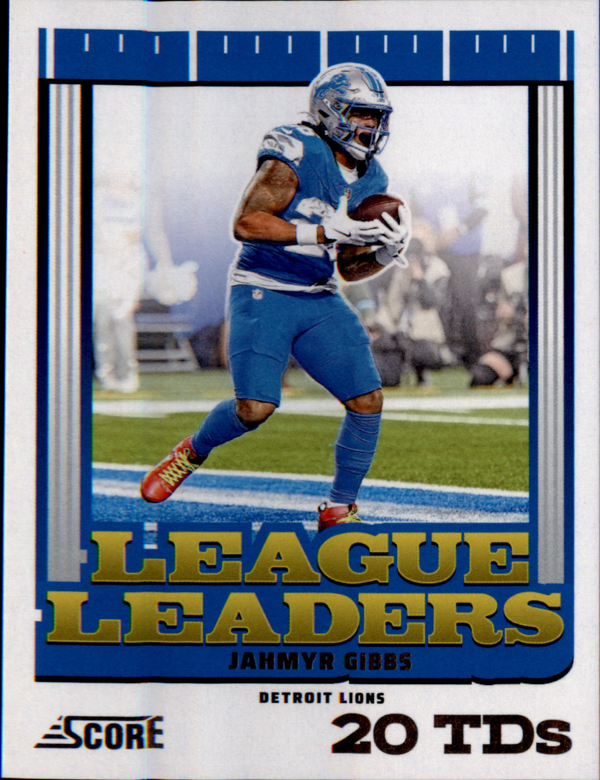 2025 Score League Leaders #5 Jahmyr Gibbs - Veteran Sports Cards FL