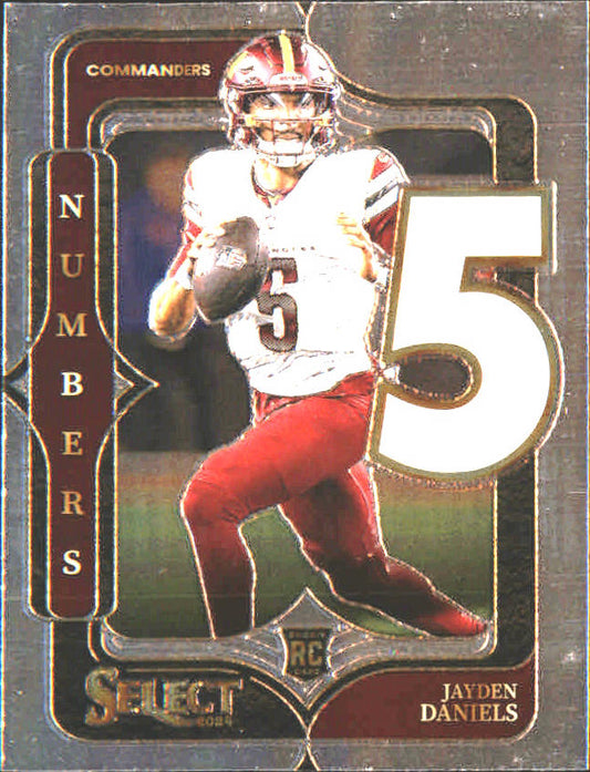2024 Panini Select Select Numbers #23 Jayden Daniels - Veteran Sports Cards FL